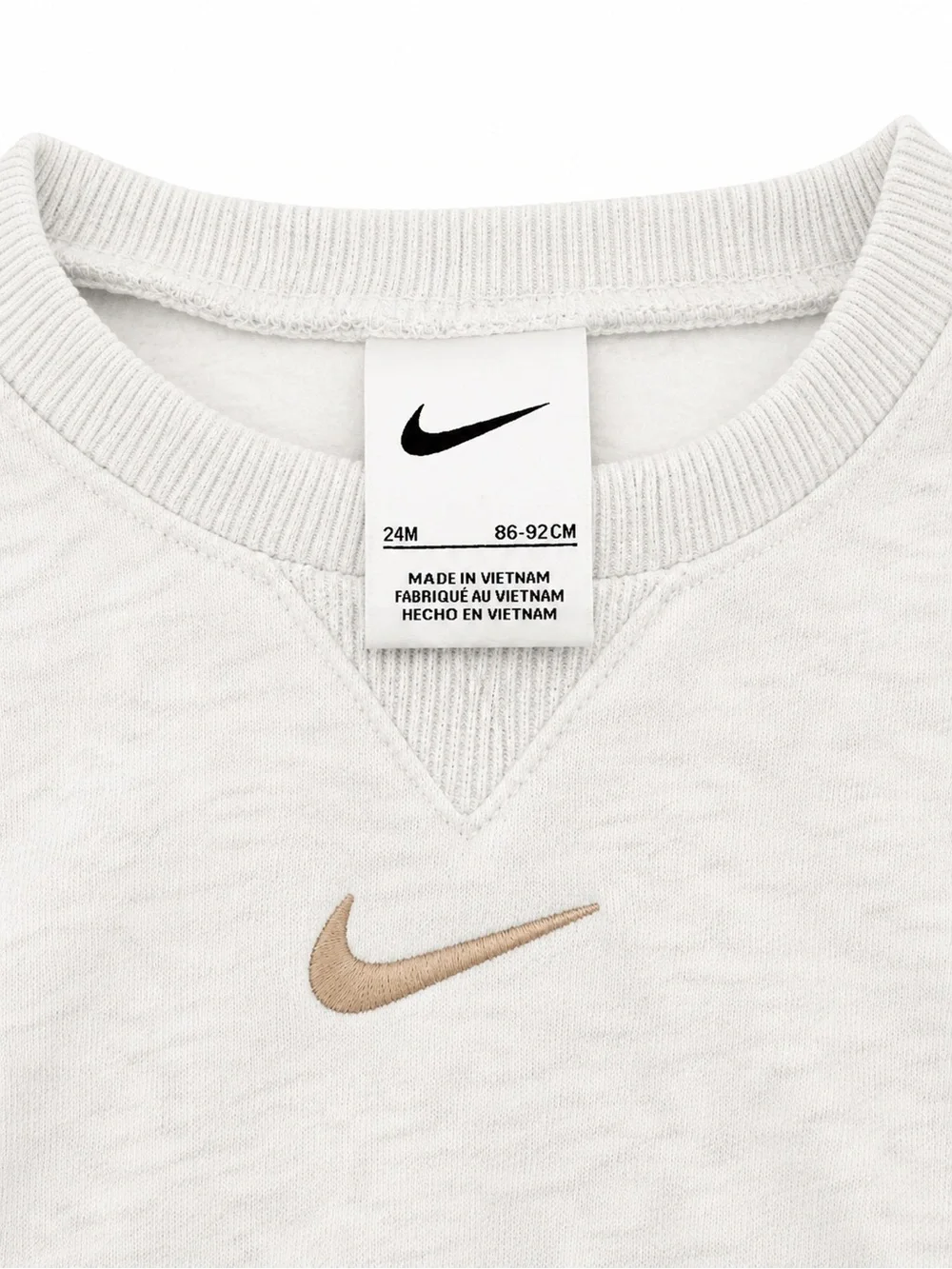 Nike Light Grey Heather Sweatshirt and Joggers Set